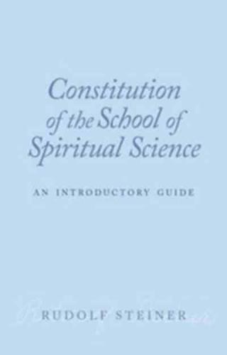 Constitution of the School of Spiritual Science