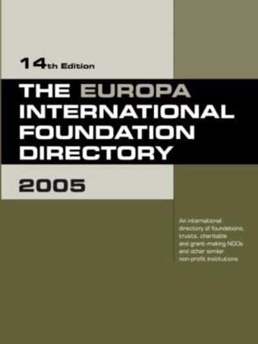 The Europa International Foundation Directory 2004