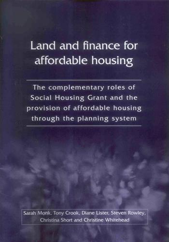 Land and Finance for Affordable Housing