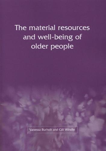 The Material Resources and Well-Being of Older People