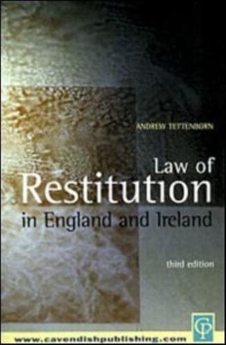 Law of Restitution in England and Ireland