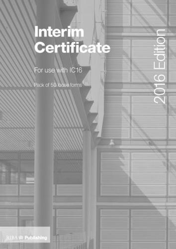 Interim Certificate for IC16