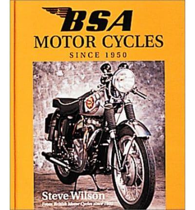 BSA Motor Cycles Since 1950