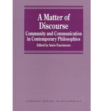 A Matter of Discourse