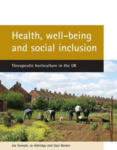 Health, Well-Being, and Social Inclusion