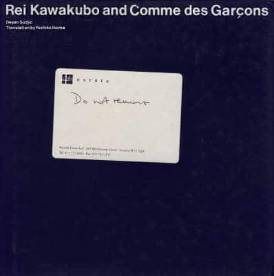 Rei Kawakubo and Commes Des Garcons