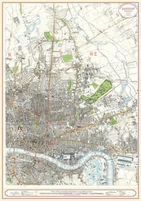 London Street Map 1863 - North East