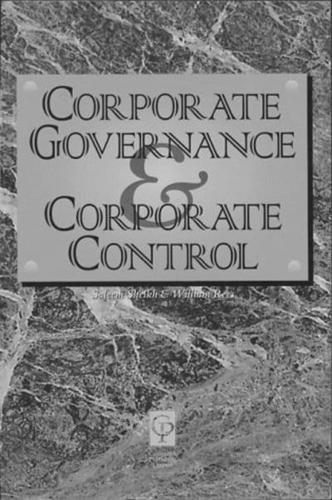 Corporate Governance & Corporate Control