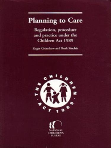 Planning to Care