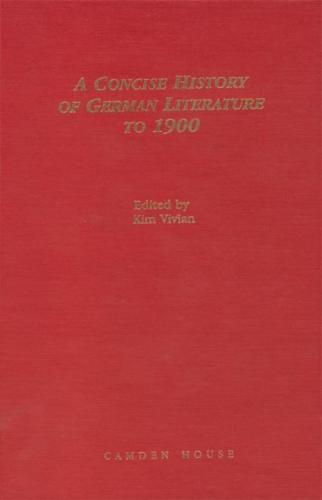 A Concise History of German Literature to 1900