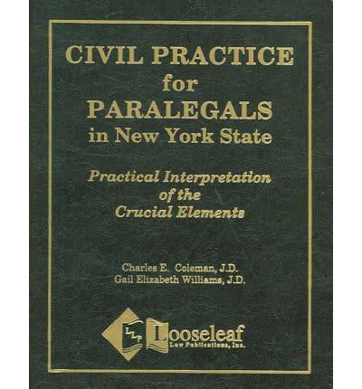 Civil Practice for Paralegals in New York State