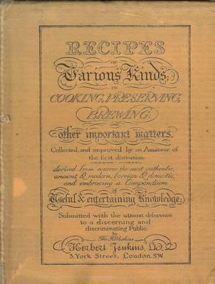 Recipes of Various Kinds