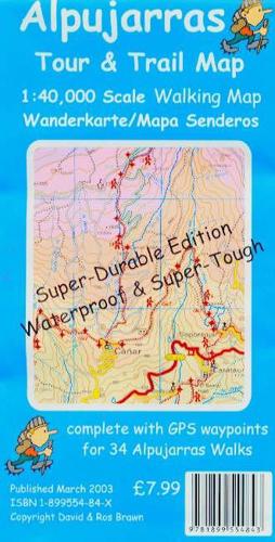 Alpujarras Tour and Trail Map