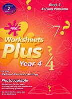Worksheets Plus Year 4 Book 3 Solving Problems