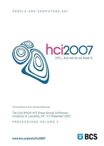 Proceedings of HCI 2007 (Vol. 2)