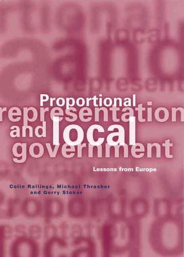 Proportional Representation and Local Government
