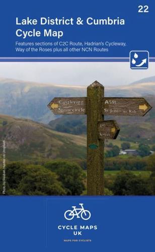 Lake District and Cumbria Cycle Map 22