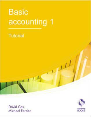 Basic Accounting 1. Tutorial