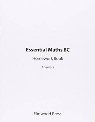 Essential Maths 8C Homework Answers