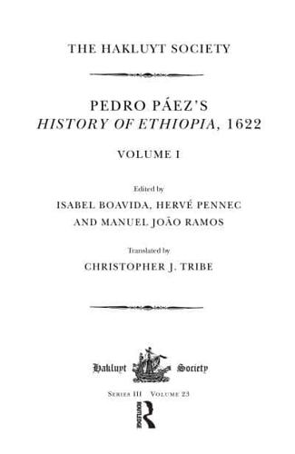 Pedro Páez's History of Ethiopia, 1622