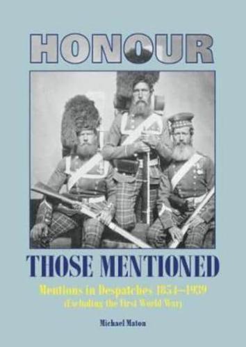 Honour Those Mentioned in Despatches