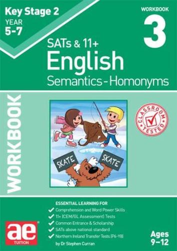 KS2 Semantics Year 5/6 Workbook 3 Homonyms