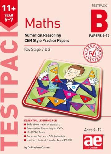 11+ Maths Year 57 Testpack B Papers 912