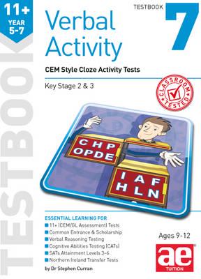 11+ Verbal Activity Year 5-7 Testbook 7: CEM Style Cloze Activity Tests 2015
