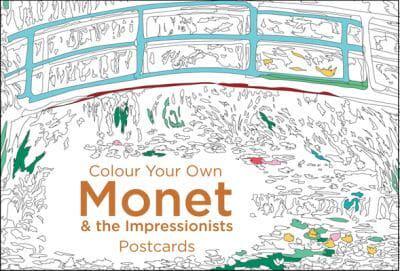 Colour Your Own Monet & The Impressionists Postcard Book