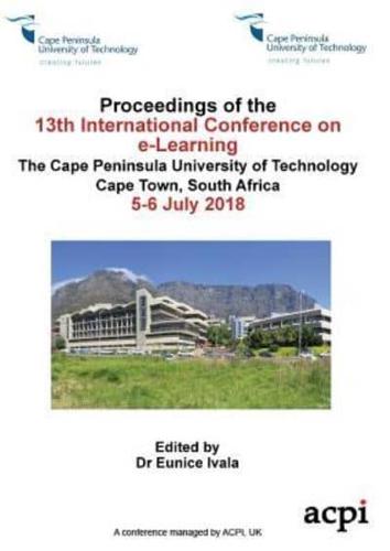 ICEL 2018 - 13th International Conference on e-Learning
