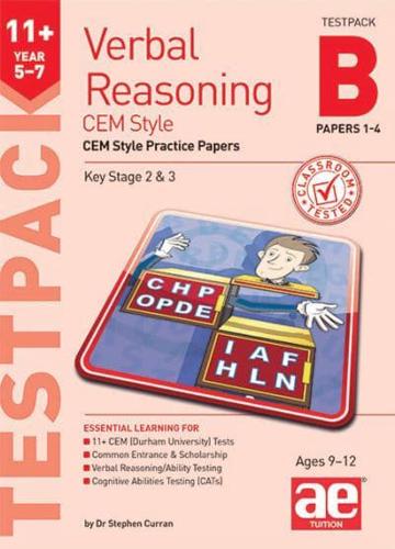 11+ Verbal Reasoning Year 57 CEM Style Testpack A Papers 14
