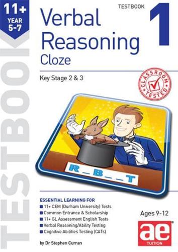 11+ Verbal Reasoning Year 57 Cloze Testbook 1