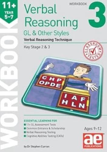 11+ Verbal Reasoning Year 5-7 GL & Other Styles Workbook 3