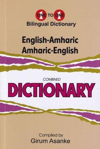 English-Amharic, Amharic-English Dictionary