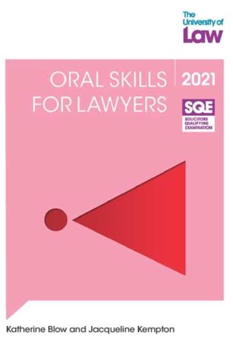 SQE - Oral Skills For Lawyers