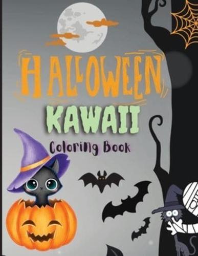 Halloween Kawaii Coloring Book
