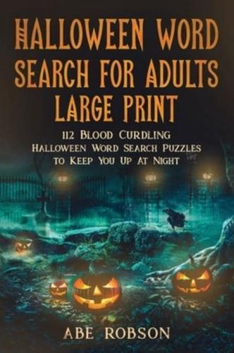 Halloween Word Search for Adults Large Print