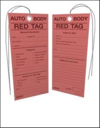 5S Auto Body Red Tags