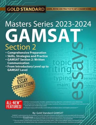 2023-2024 Masters Series GAMSAT Section 2 Preparation by Gold Standard