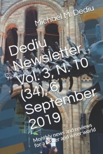 Dediu Newsletter Vol. 3, N. 10 (34), 6 September 2019