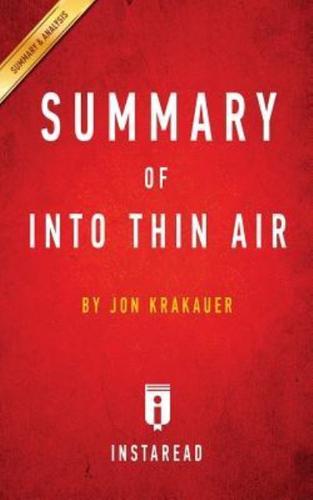 Summary of Into Thin Air: by Jon Krakauer   Includes Analysis