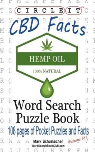 Circle It, Cannabidiol CBD Facts, Word Search, Puzzle Book