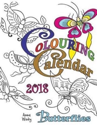 Colouring Calendar 2018 Butterflies (UK Edition)