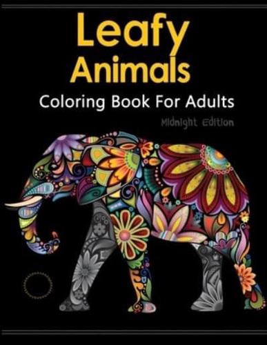 Leafy Animals Coloring Book For Adults