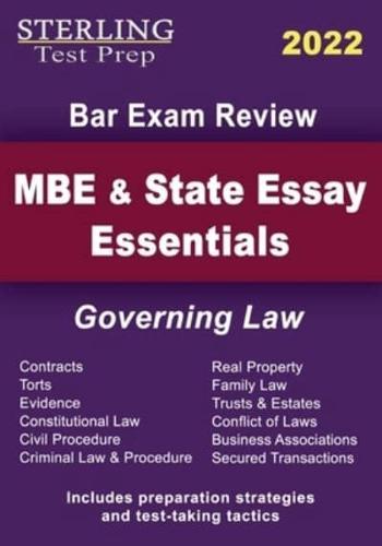 MBE and State Essays Essentials: Governing Law for Bar Exam Review