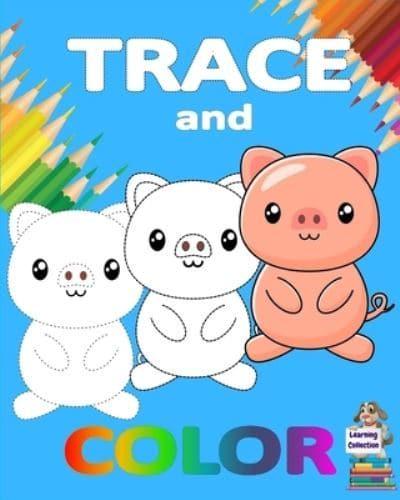 TRACE AND COLOR : Learning Collection   Ages 3-6   Easy Kids Drawing   Preschool Kindergarten Ι Practice line tracing, pen control to trace Ι Cute animal trace and color book for kids Ι Fun and simple color and trace book for toddlers