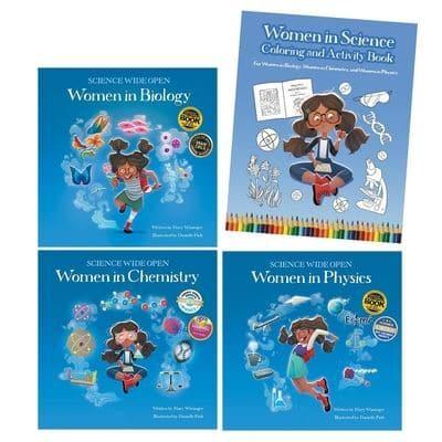 Women in Science Paperback Book Set With Coloring and Activity Book