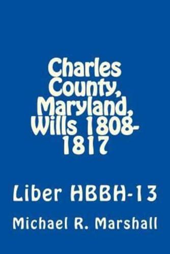 Charles County, Maryland, Wills 1808-1817