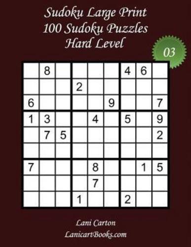 Sudoku Large Print - Hard Level - N°3