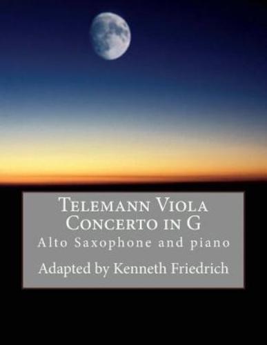 Telemann Viola Concerto in G - Alto Sax Version